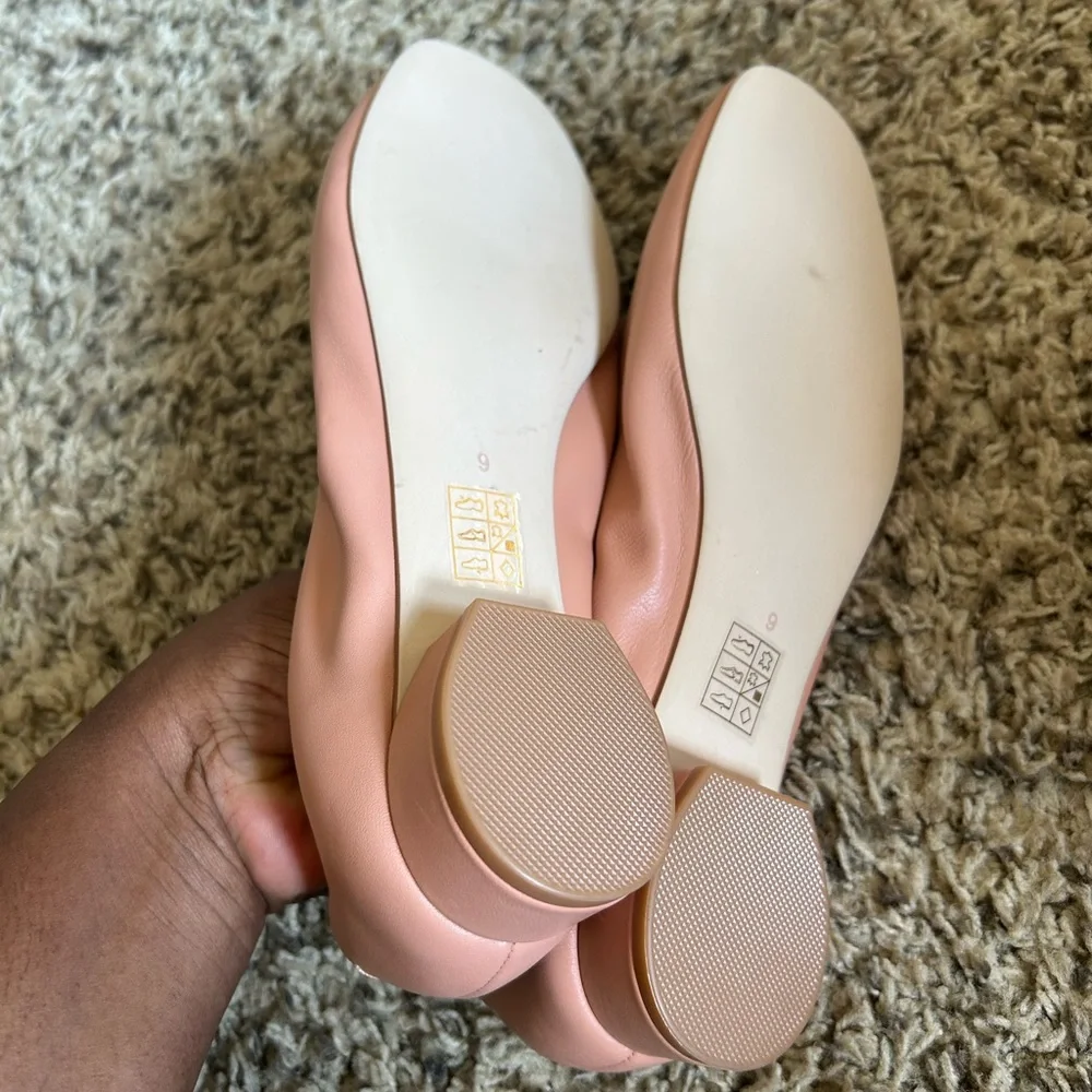 Jeffrey Campbell Dusty Pink Leather Slip-On Flats
